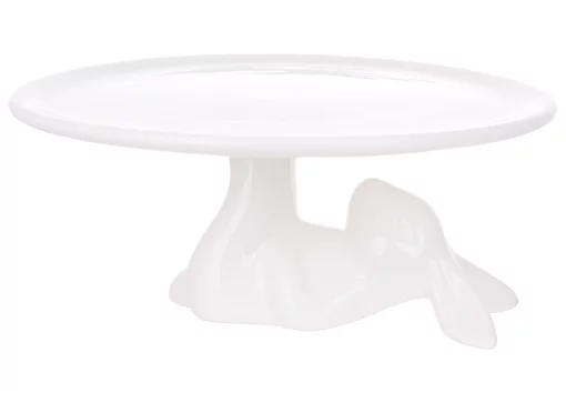 Підставка для торта/пасхи керамічна Кролик, 21.5*21.5*9.5см, кераміка