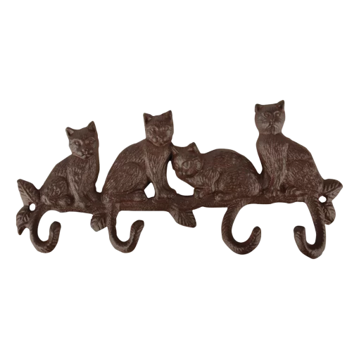 Вішак на 4 гачки &laquo;Коти&raquo;, 29*4*13 см, чавун