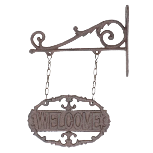 Настінний кронштейн &ldquo;Welcome&rdquo;, 22*31*2 см, чавун