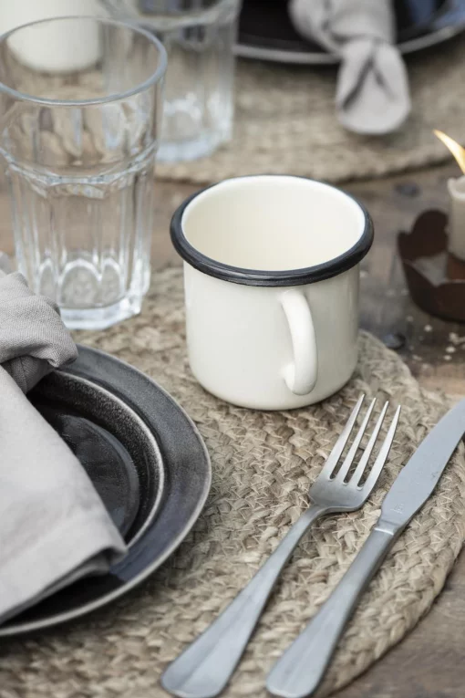 Килимок під тарілку, 35 см, натуральний джут