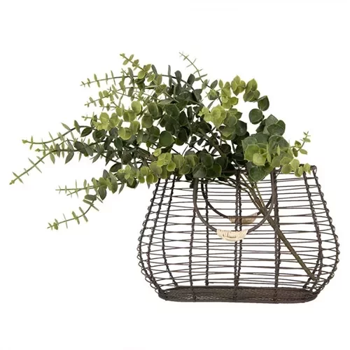 Металевий кошик з ручками, 25*16*17/28 см