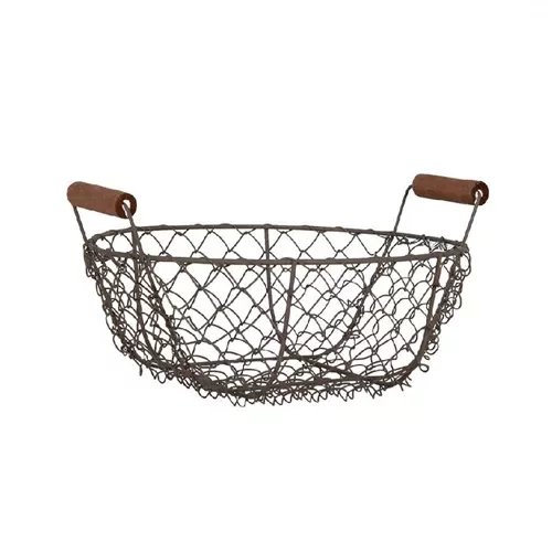 Металевий кошик з ручками, 24*8/12 см