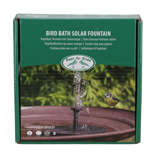 Сонячний фонтан для птахів, L 16 x D 16 x H 8.5 см