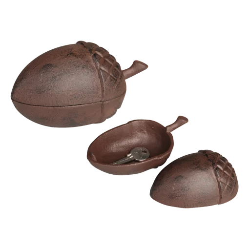 Ключниця &laquo;Жолудь&raquo;, L 7.7 x D 13.1 x H 7.1 см, чавун