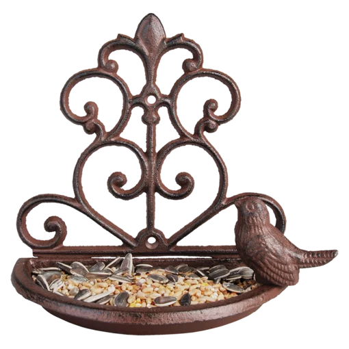 Годівничка з пташкою, L 19.1 x D 10 x H 17.6 см, чавун