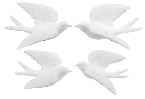 Настінний декор &laquo;Птахи&raquo;, 10x18,5x26 8x17x14 см, штучний камінь