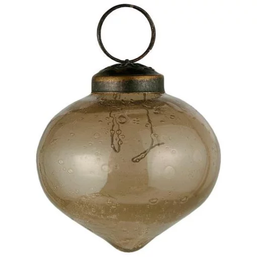 Капля, 6*5 см, скло, колір скляний туман